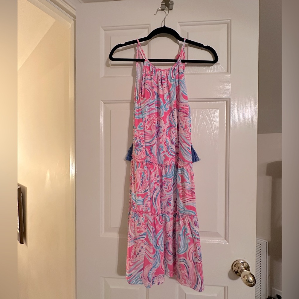 Lilly Pulitzer Evalyn Dress Prosecco Pink Don’t Be Jelly Medium NWT